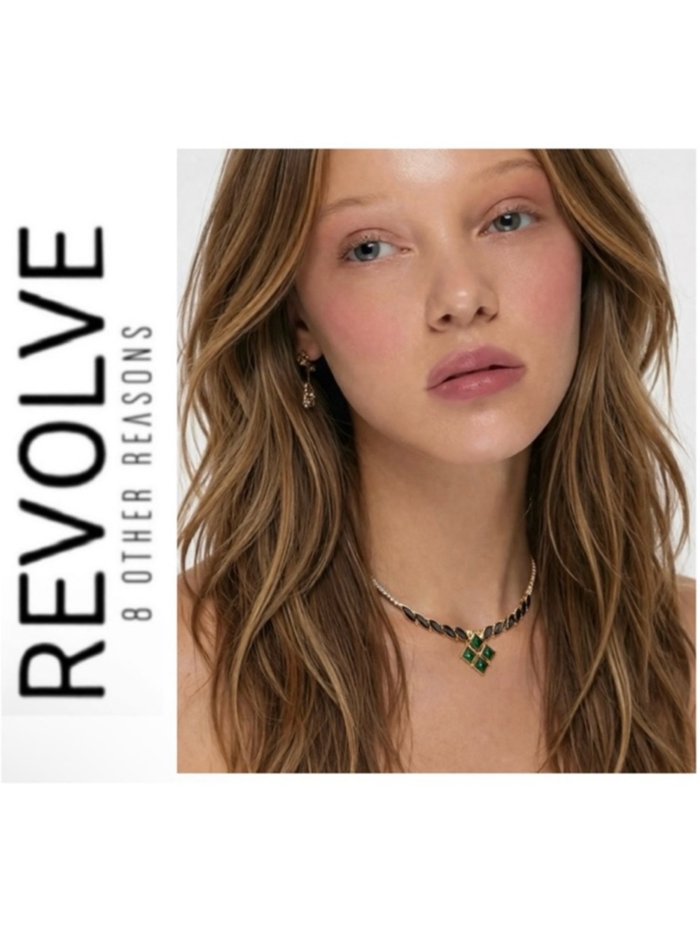 NWT Revolve x 8 Other Reasons Wicked Elphie Crystal Choker Necklace